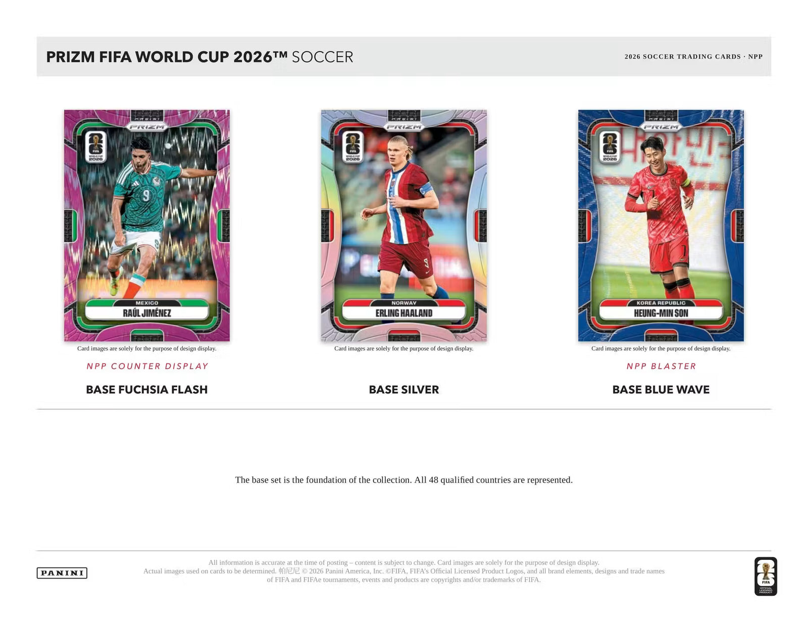 2026 Panini Prizm FIFA World Cup Soccer Blaster Trading Cards LV