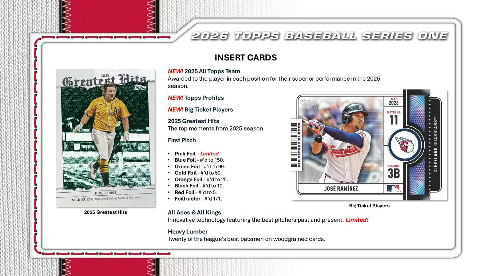 2026 Topps Series 1 Baseball Hobby Jumbo Trading Cards LV
