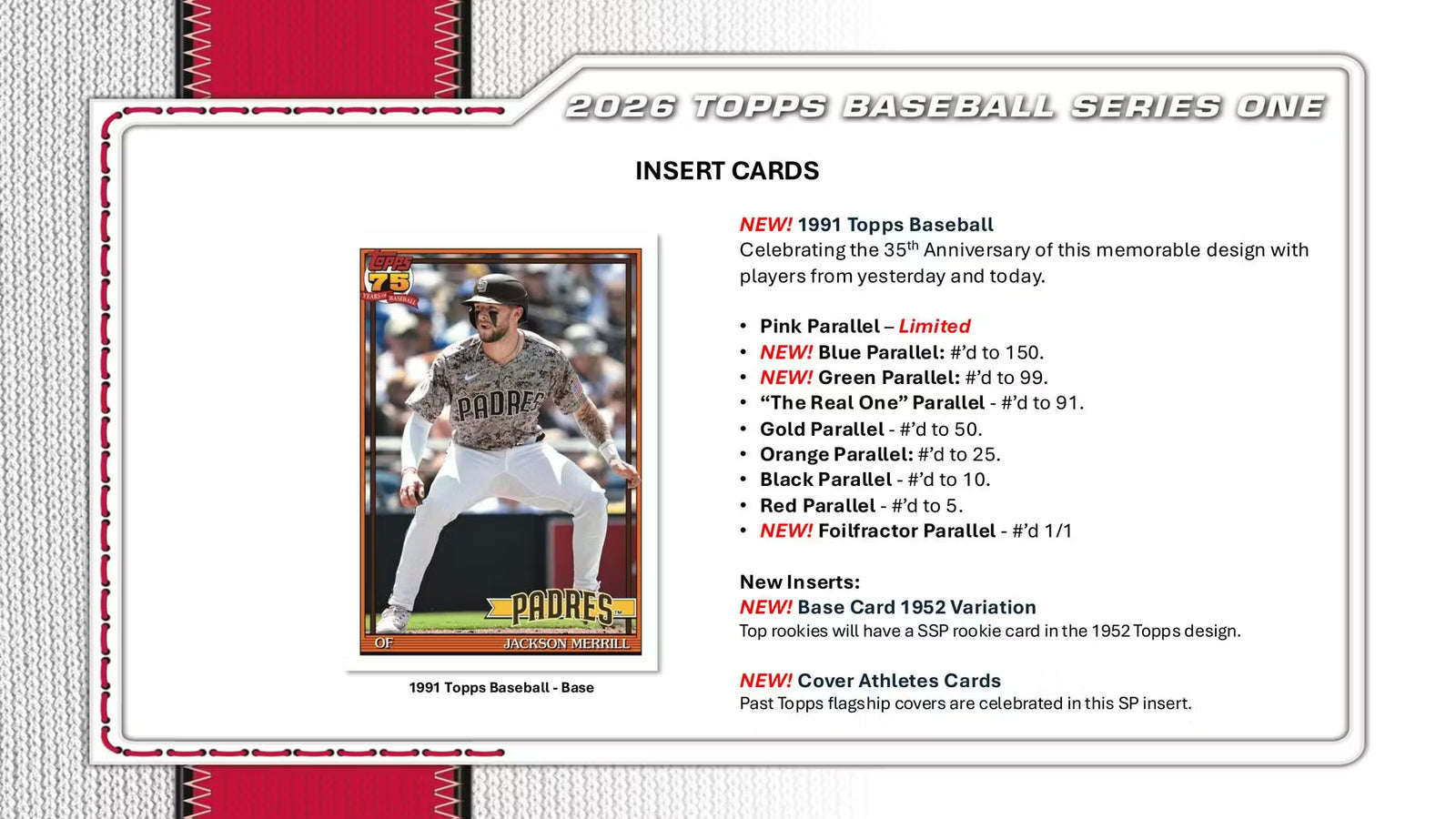 2026 Topps Series 1 Baseball Hobby Jumbo Trading Cards LV