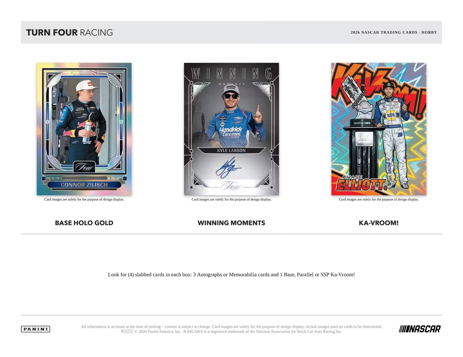 2026 Panini Turn Four Racing Hobby Trading Cards