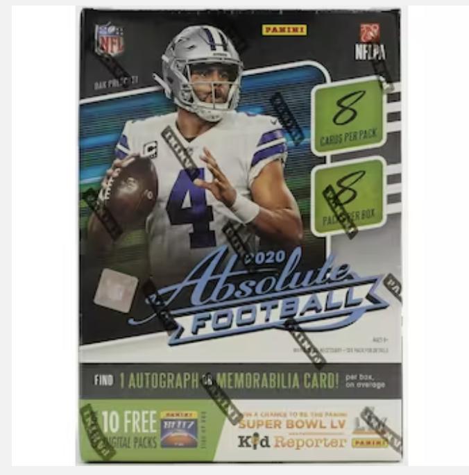 2020 Panini Absolute Football Blaster Trading Cards