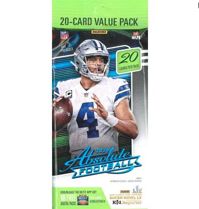 2020 Panini Absolute Football Jumbo Trading Cards