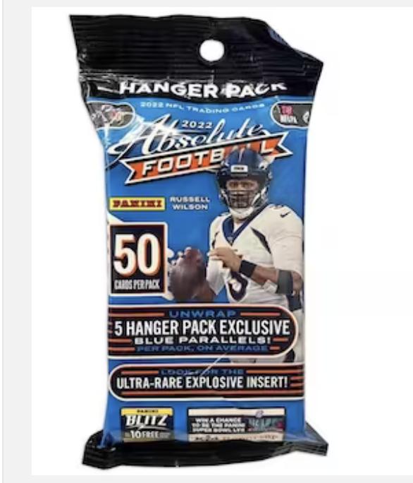 2022 Panini Absolute Football Hanger Trading Cards