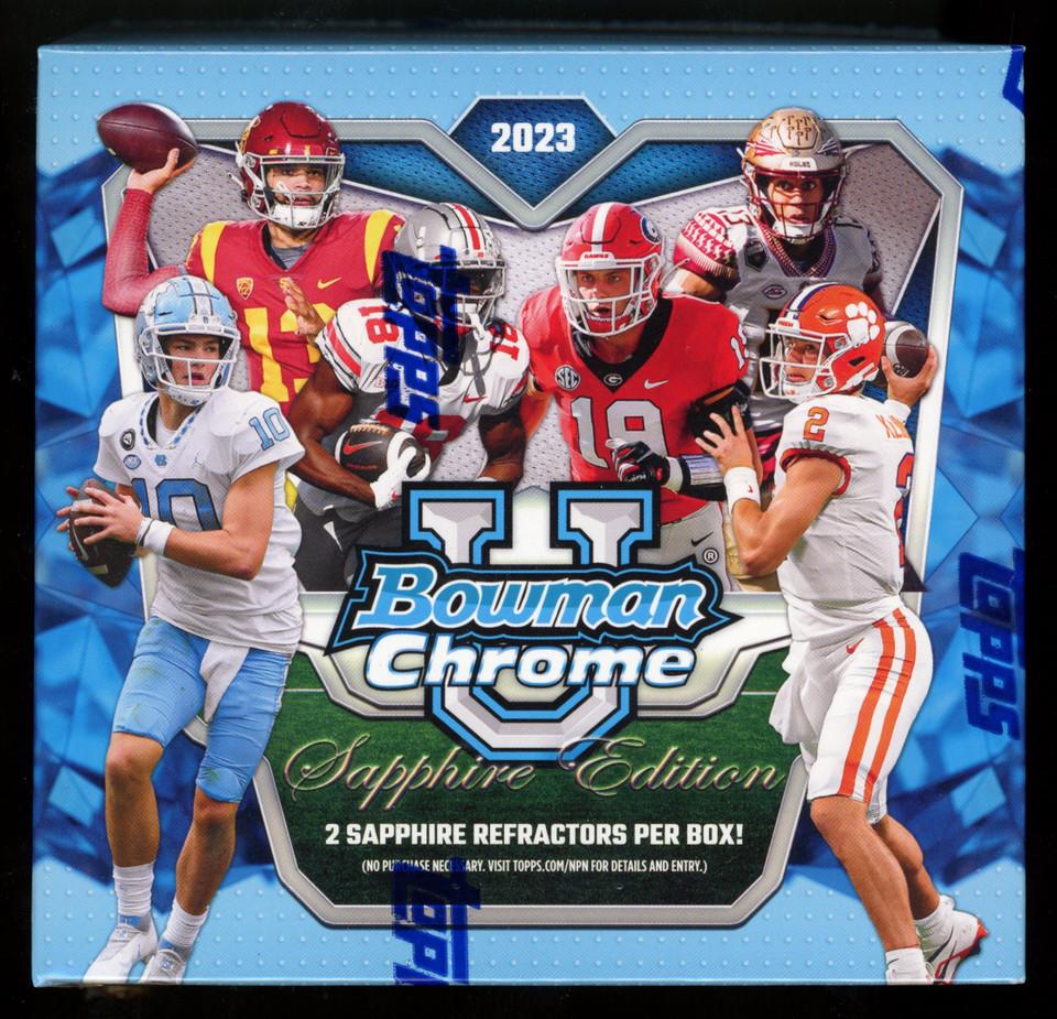 2023 Topps Bowman Chrome University Baseball Sapphire Hobby Trading Cards
