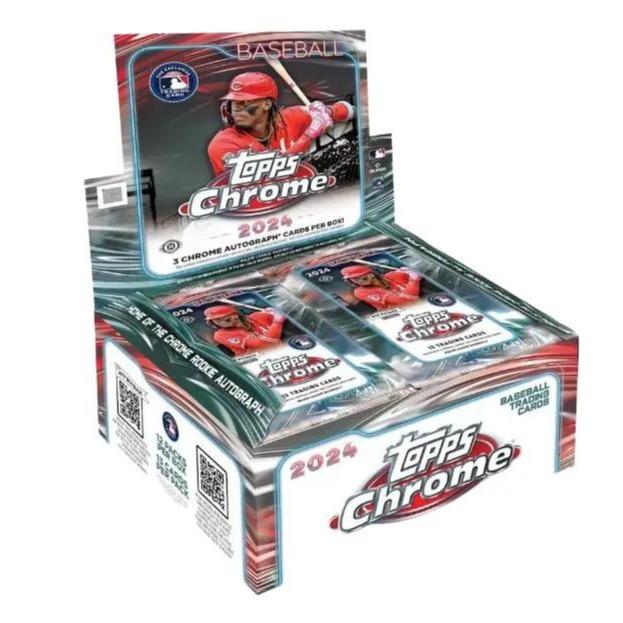 2024 Topps Chrome Baseball Jumbo Hobby Trading Cards