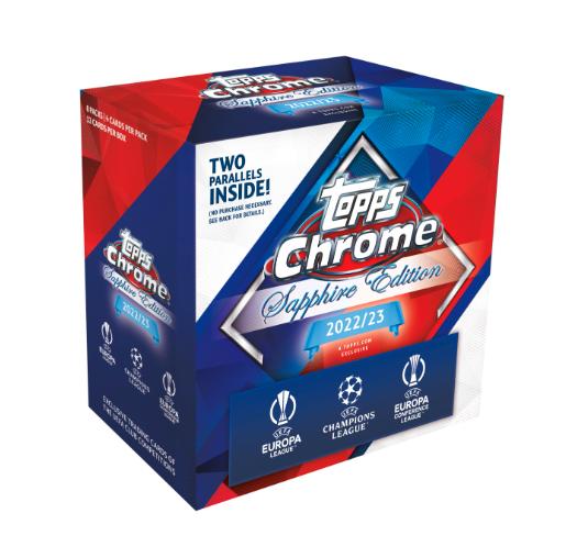 2022-23 Topps Chrome Soccer Sapphire Champions League Trading Cards