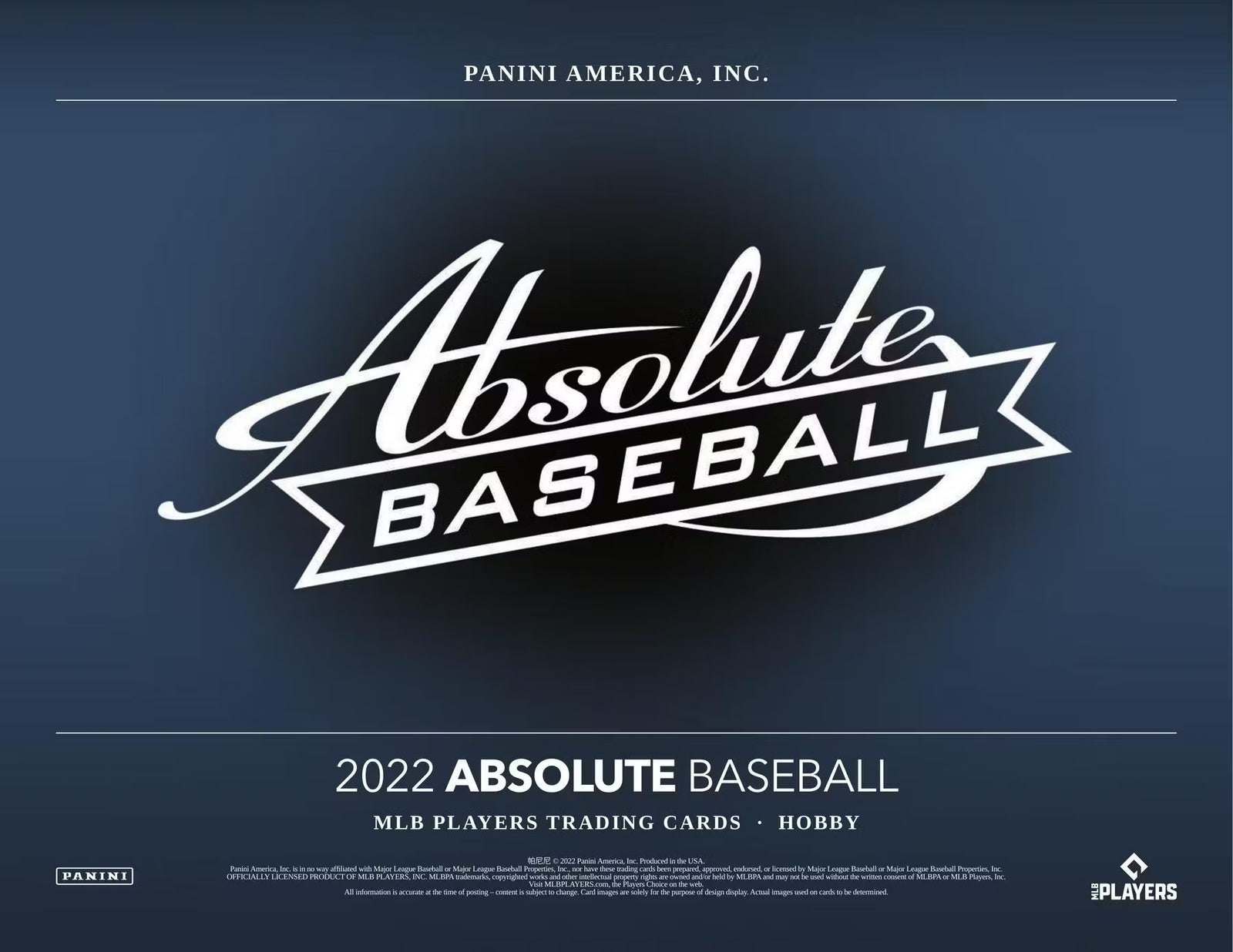 2022 Panini Absolute Baseball Hobby Trading Cards LV
