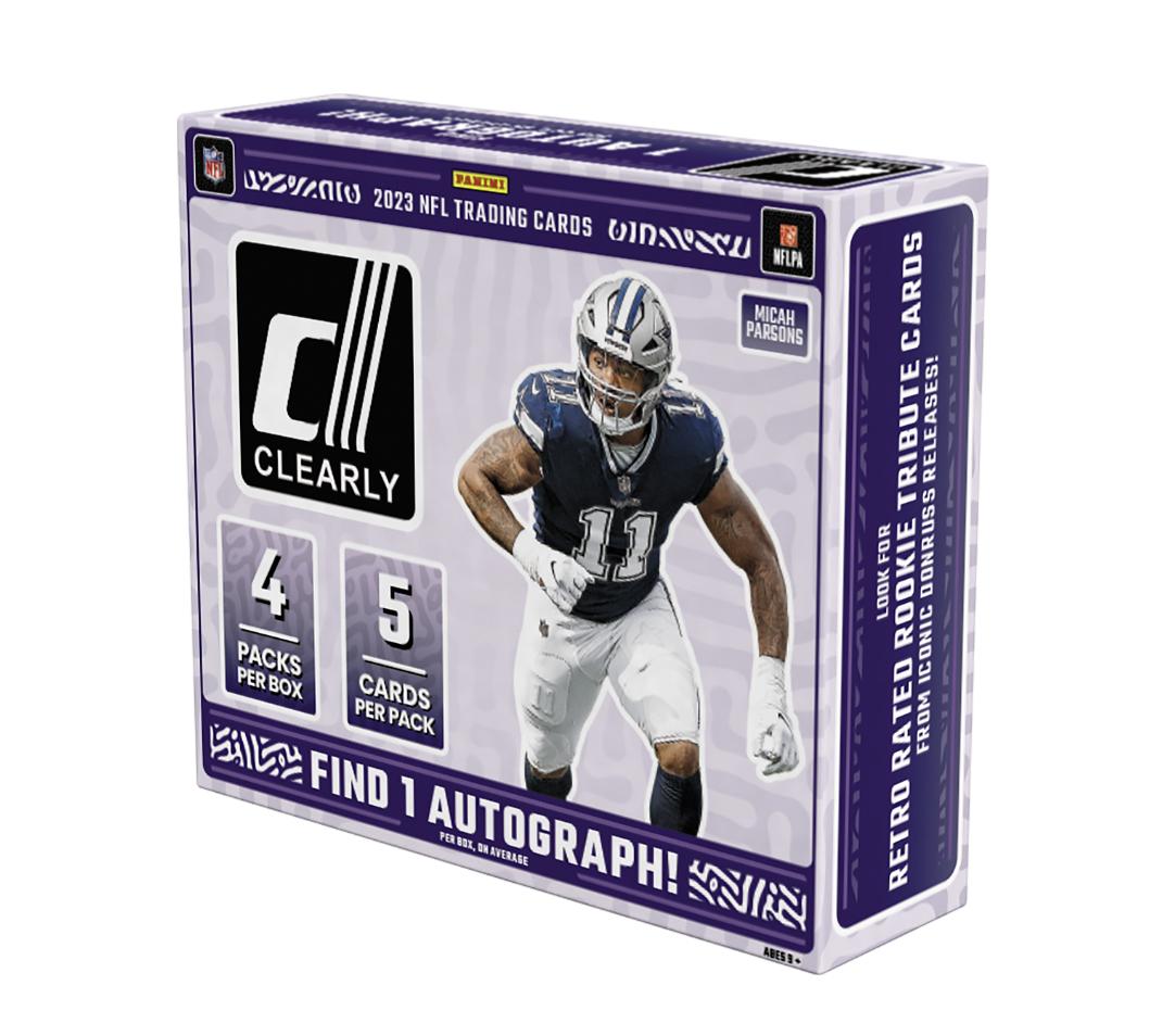 2023 Panini Donruss Clearly Football Hobby Trading Cards