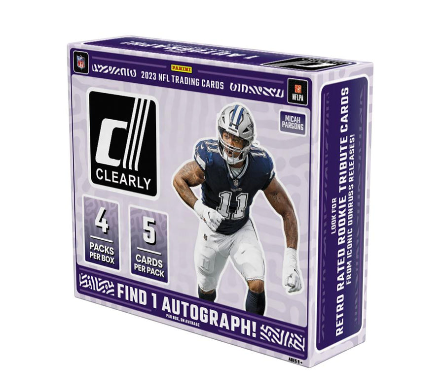 2023 Panini Donruss Clearly Football Hobby Trading Cards