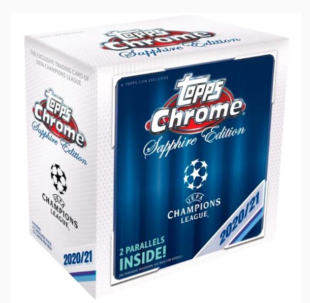 2020-21 Topps Chrome Soccer Sapphire Champions League Trading Cards