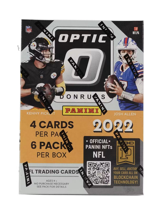 2022 Panini Donruss Optic Football Blaster Purple Shock Parallels Trading Cards