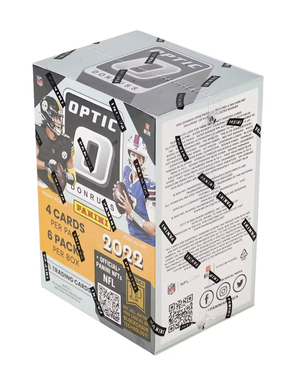 2022 Panini Donruss Optic Football Blaster Purple Shock Parallels Trading Cards