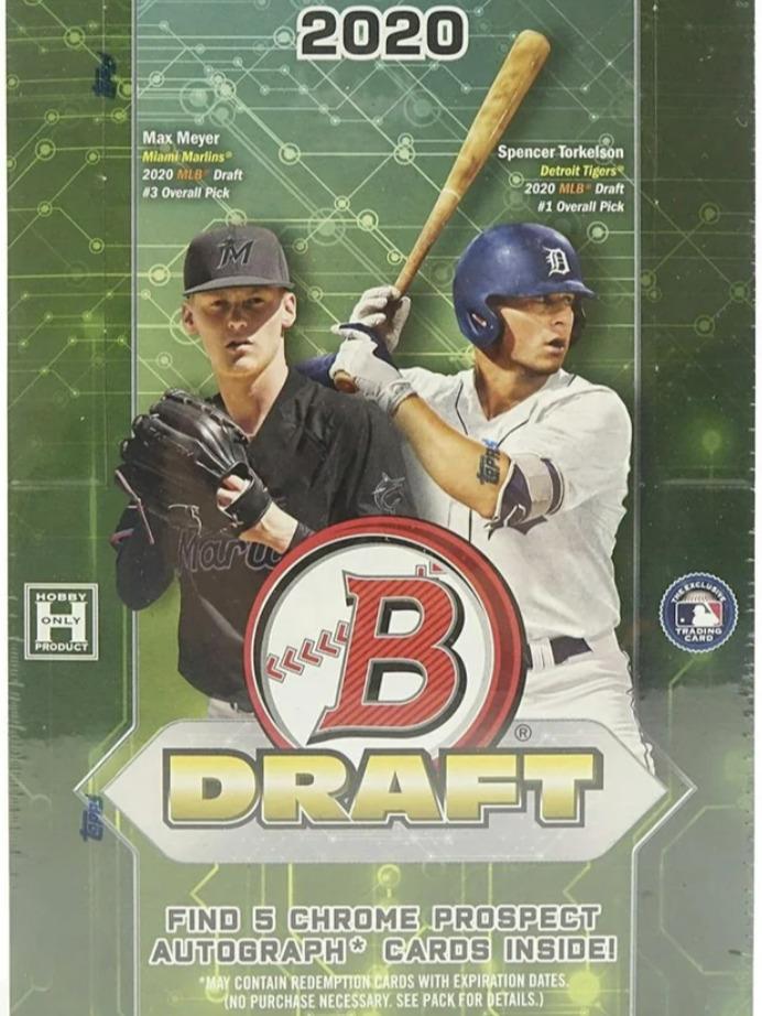 2020 Topps Bowman Draft Baseball Super Jumbo Trading Cards