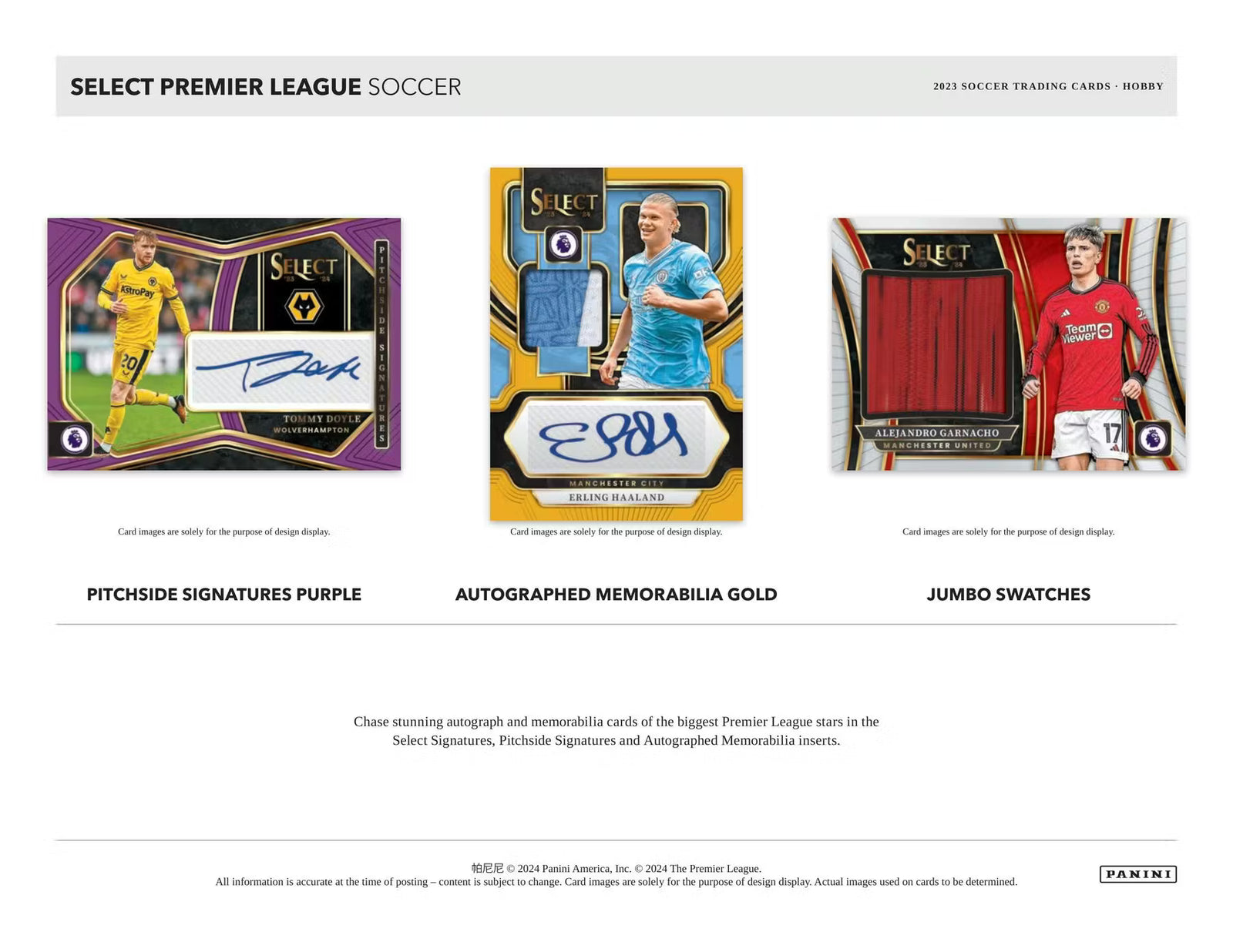 2023 24 Panini Select Soccer EPL Hobby Trading Cards