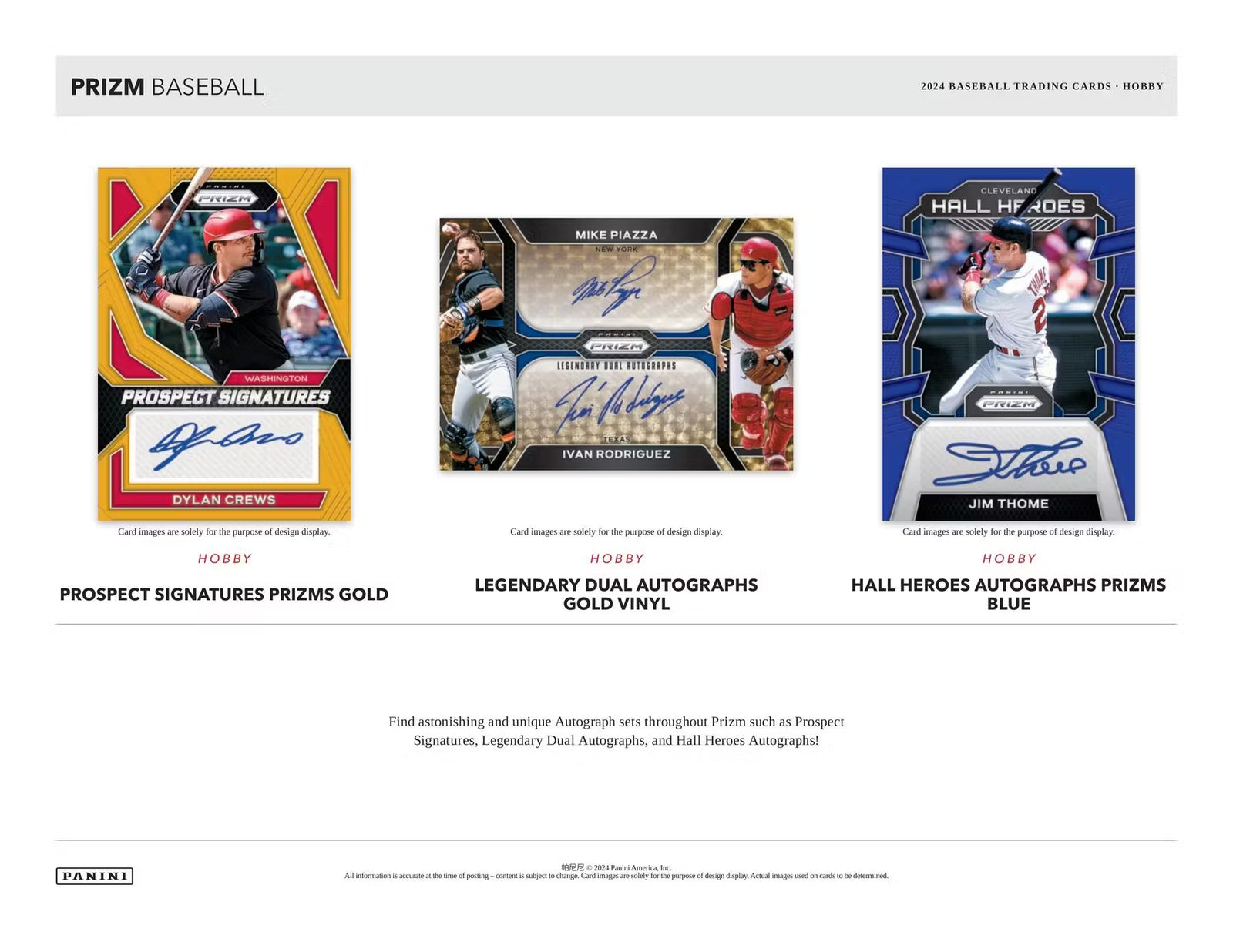 2024 Panini Prizm Baseball Hobby Trading Cards