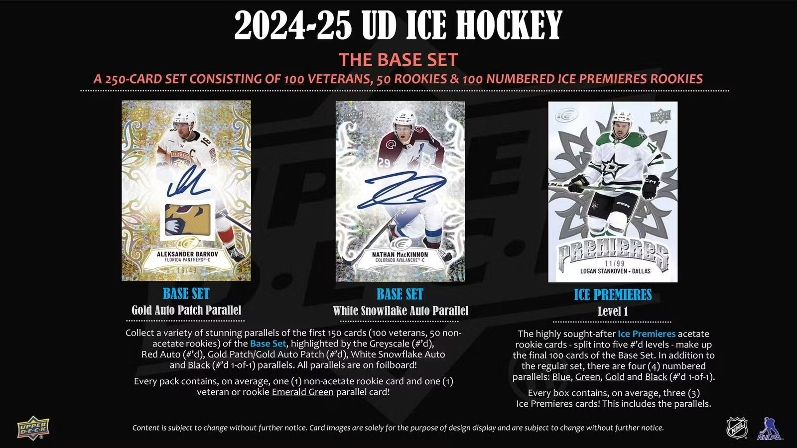 2024-25 Upper Deck Ice Hockey Hobby Trading Cards