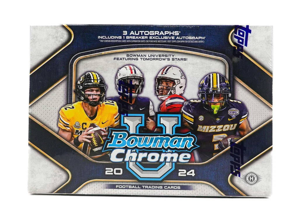 2024 Topps Bowman Chrome University Football Breakers Delight Trading Cards