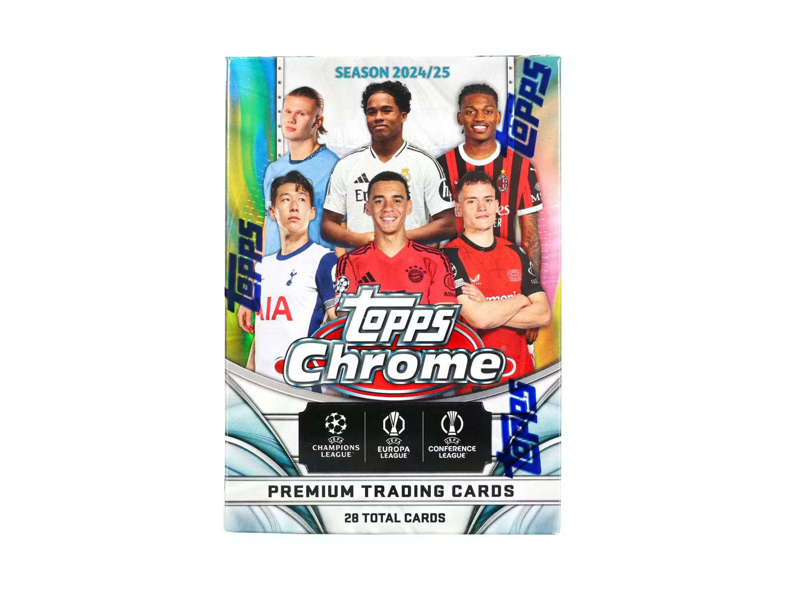 2024-25 Topps Chrome UEFA Club Competitions Soccer Blaster Trading Cards