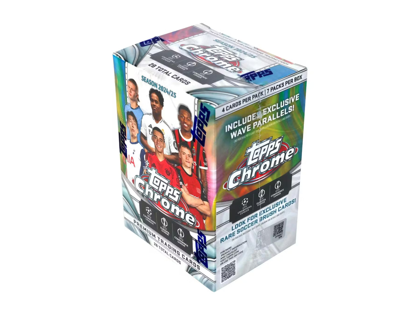 2024-25 Topps Chrome UEFA Club Competitions Soccer Blaster Trading Cards