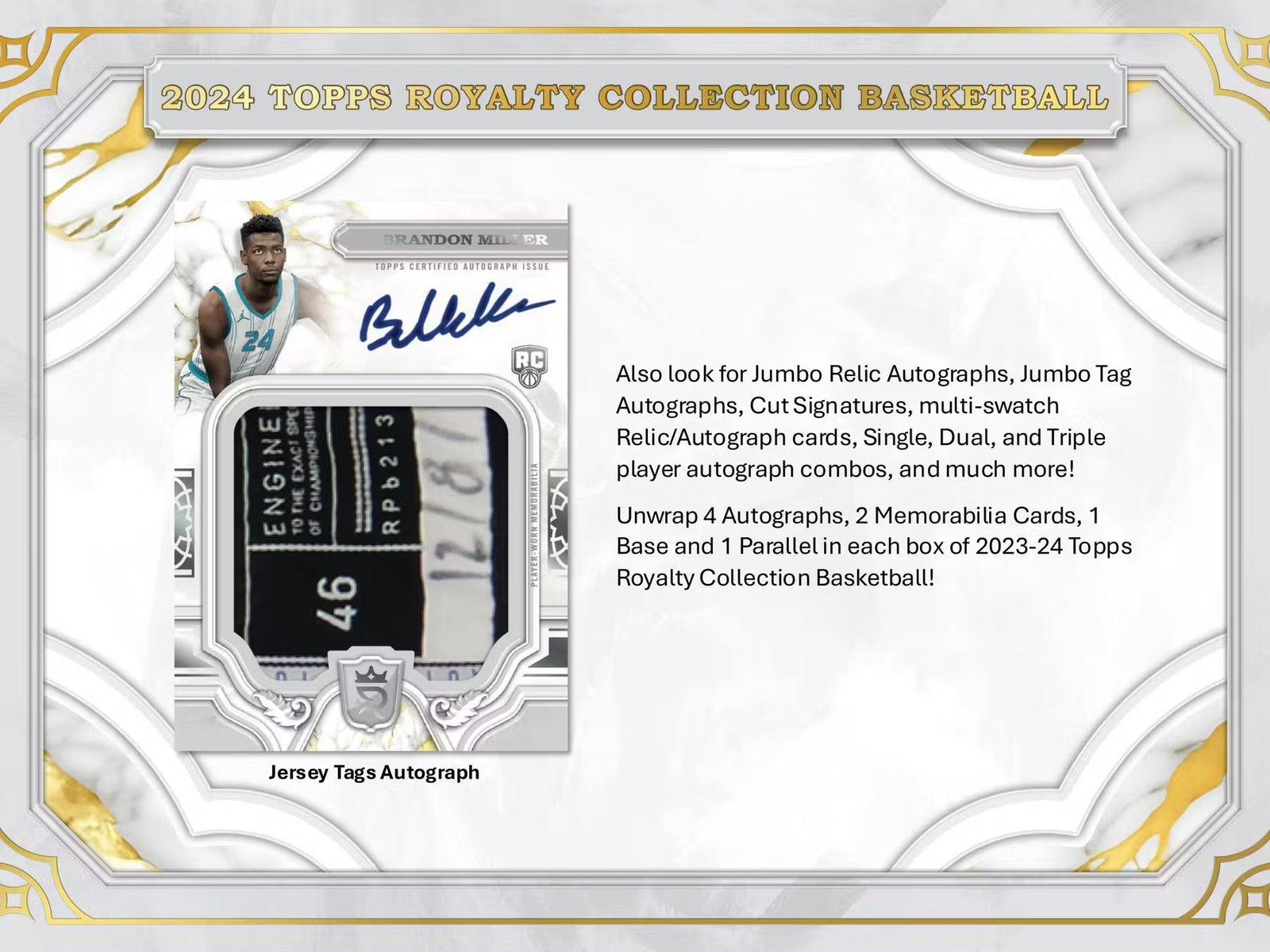 2023-24 Topps Royalty Collection Basketball Hobby Trading Cards