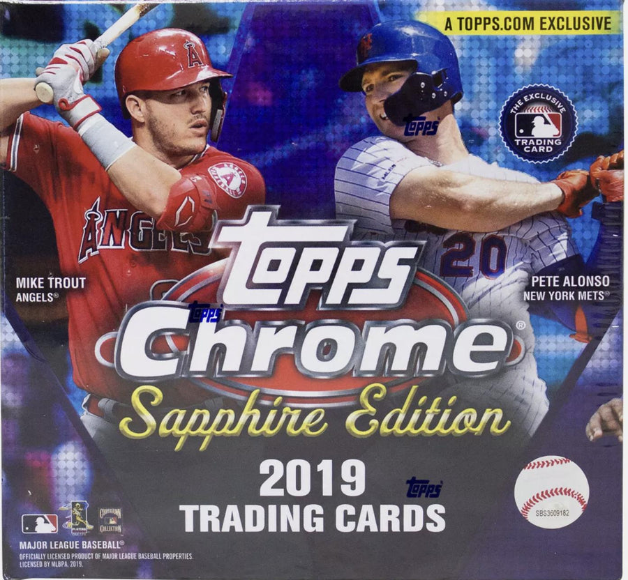 2019 Topps Chrome Baseball Sapphire Trading Cards