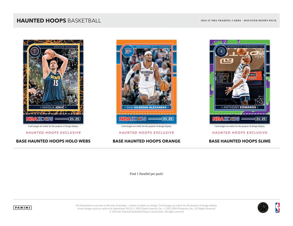 2024-25 Panini Haunted Hoops Halloween Basketball Hobby Trading Cards