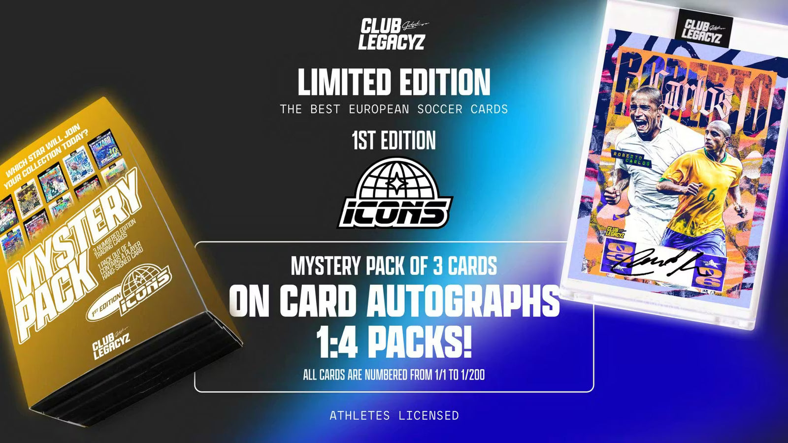 2025 Club Legacyz Icons Soccer First Edition Hobby Trading Cards LV