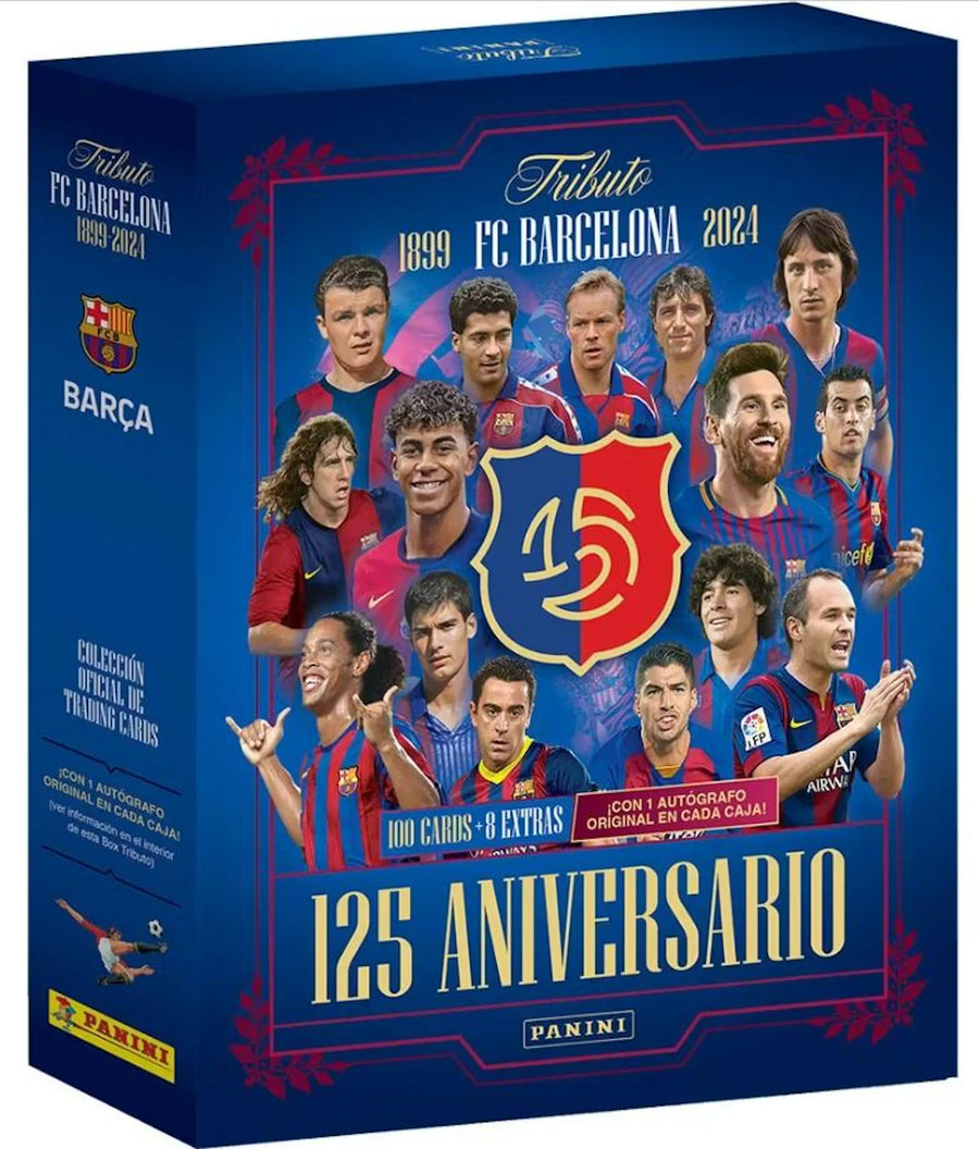 2024-25 Panini FC Barcelona Tribute 125th Anniversary Soccer Hobby Trading Cards