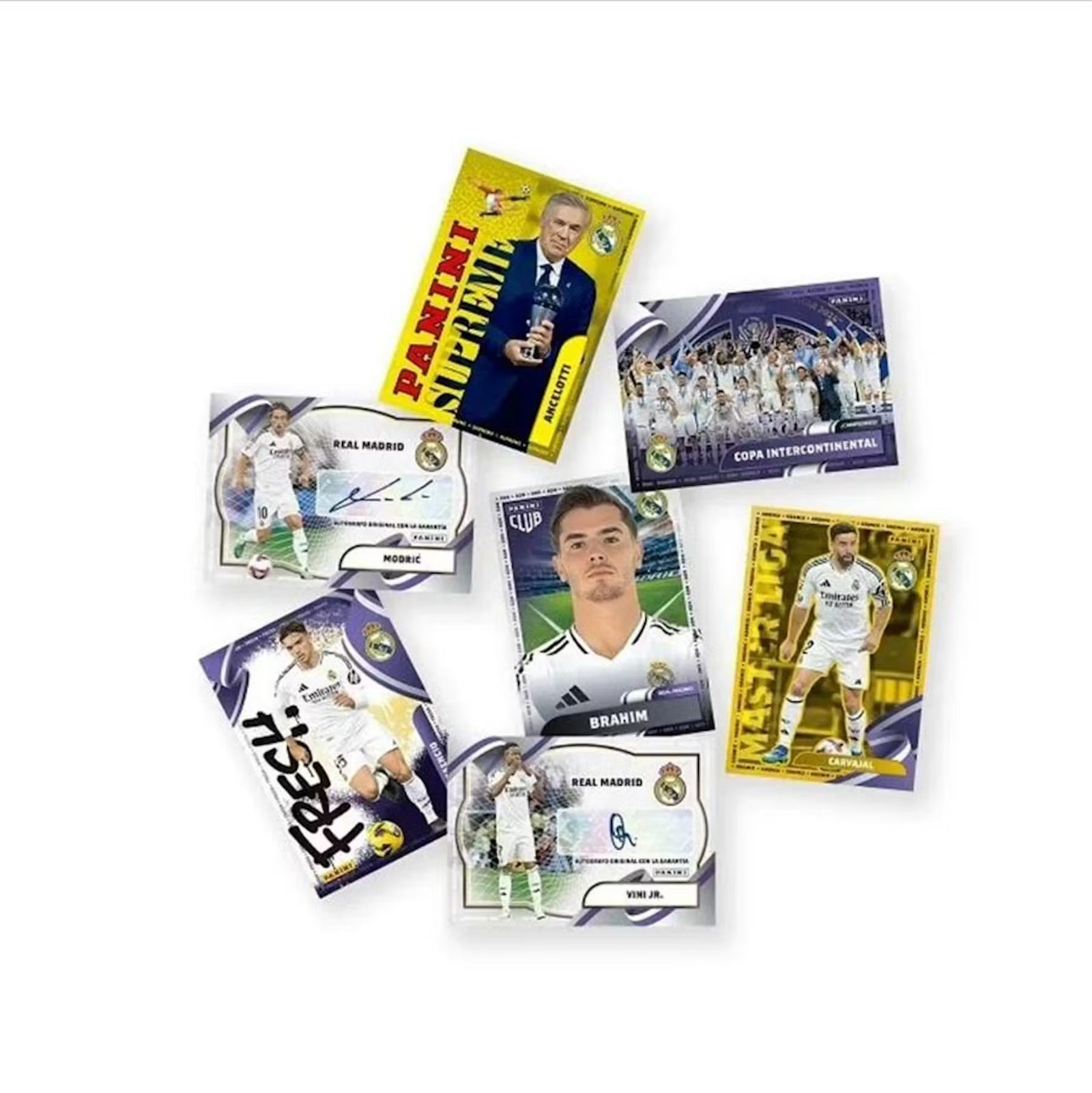 2024-25 Panini Club Real Madrid Soccer Hanger Trading Cards