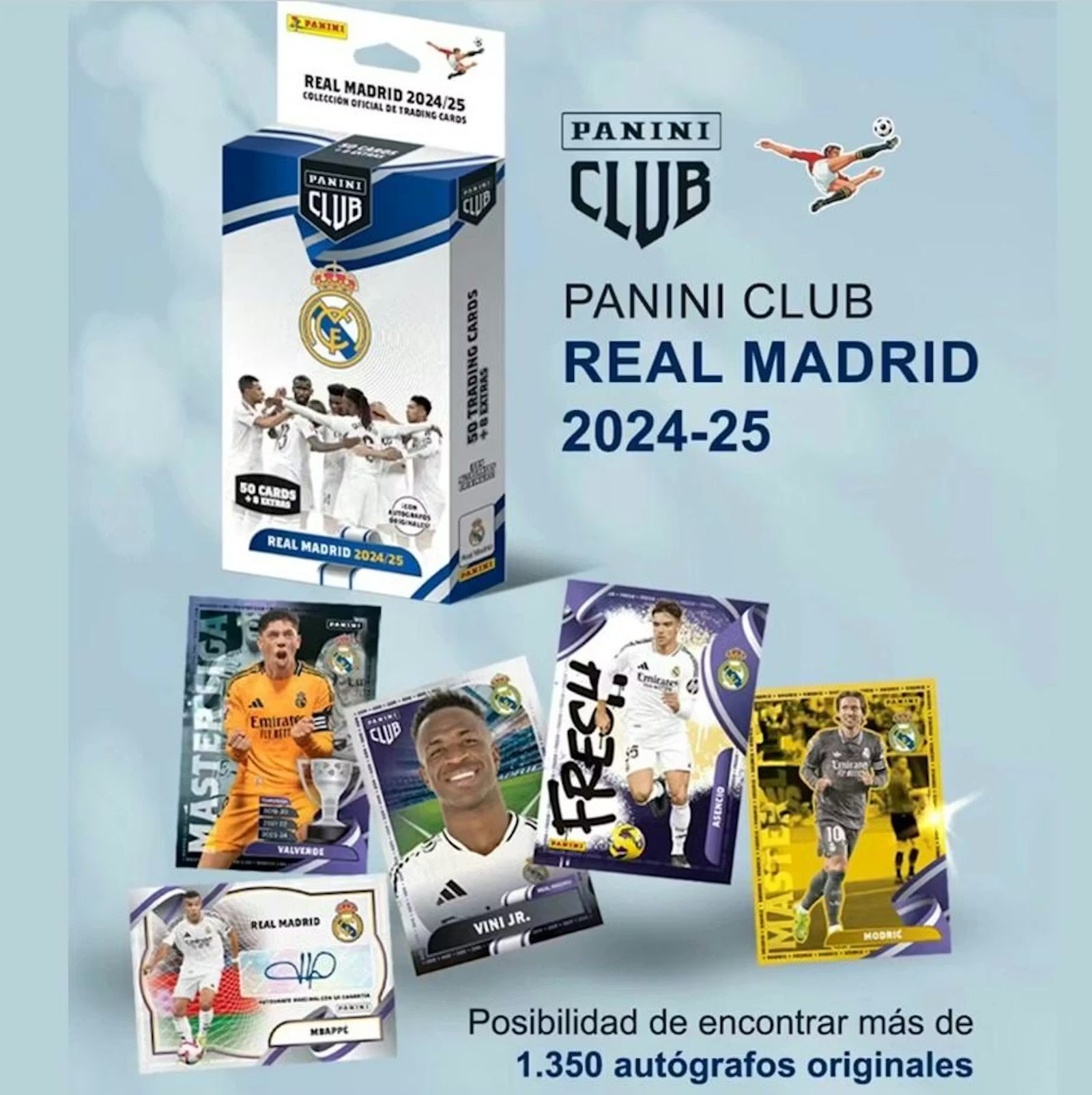 2024-25 Panini Club Real Madrid Soccer Hanger Trading Cards