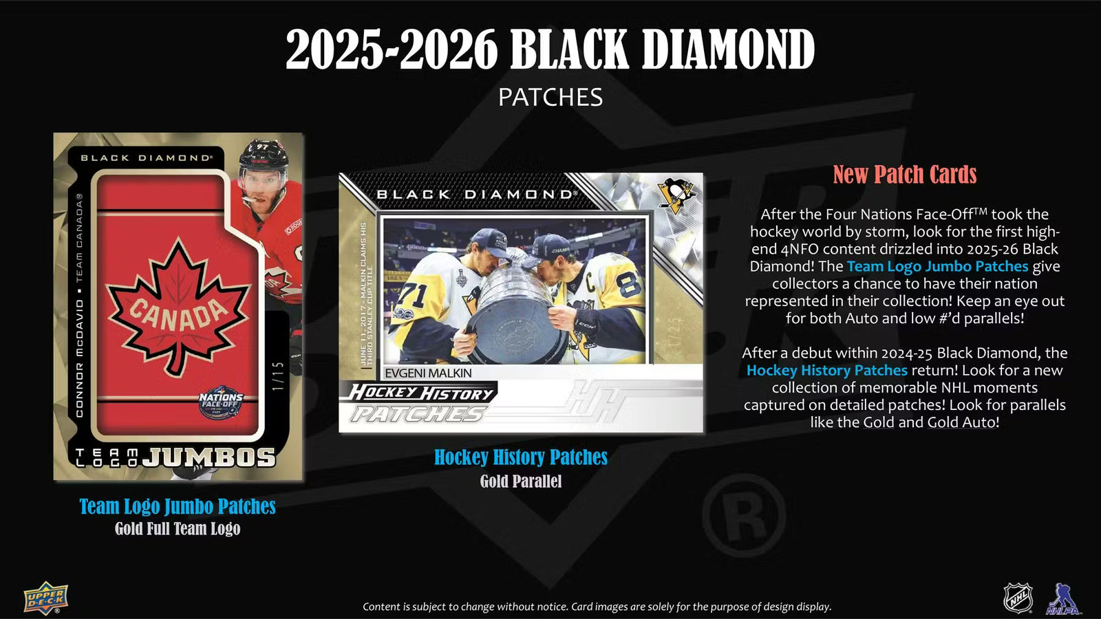2025-26 Upper Deck Black Diamond Hockey Trading Cards