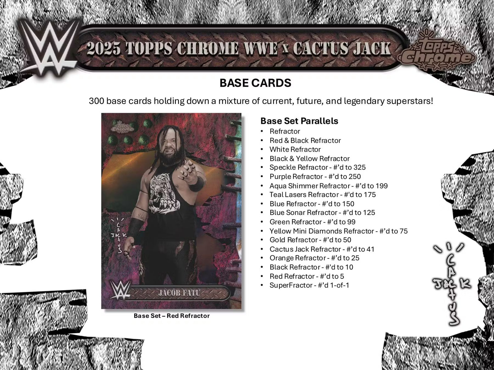 2025 Topps Chrome WWE Cactus Jack Hobby Trading Cards