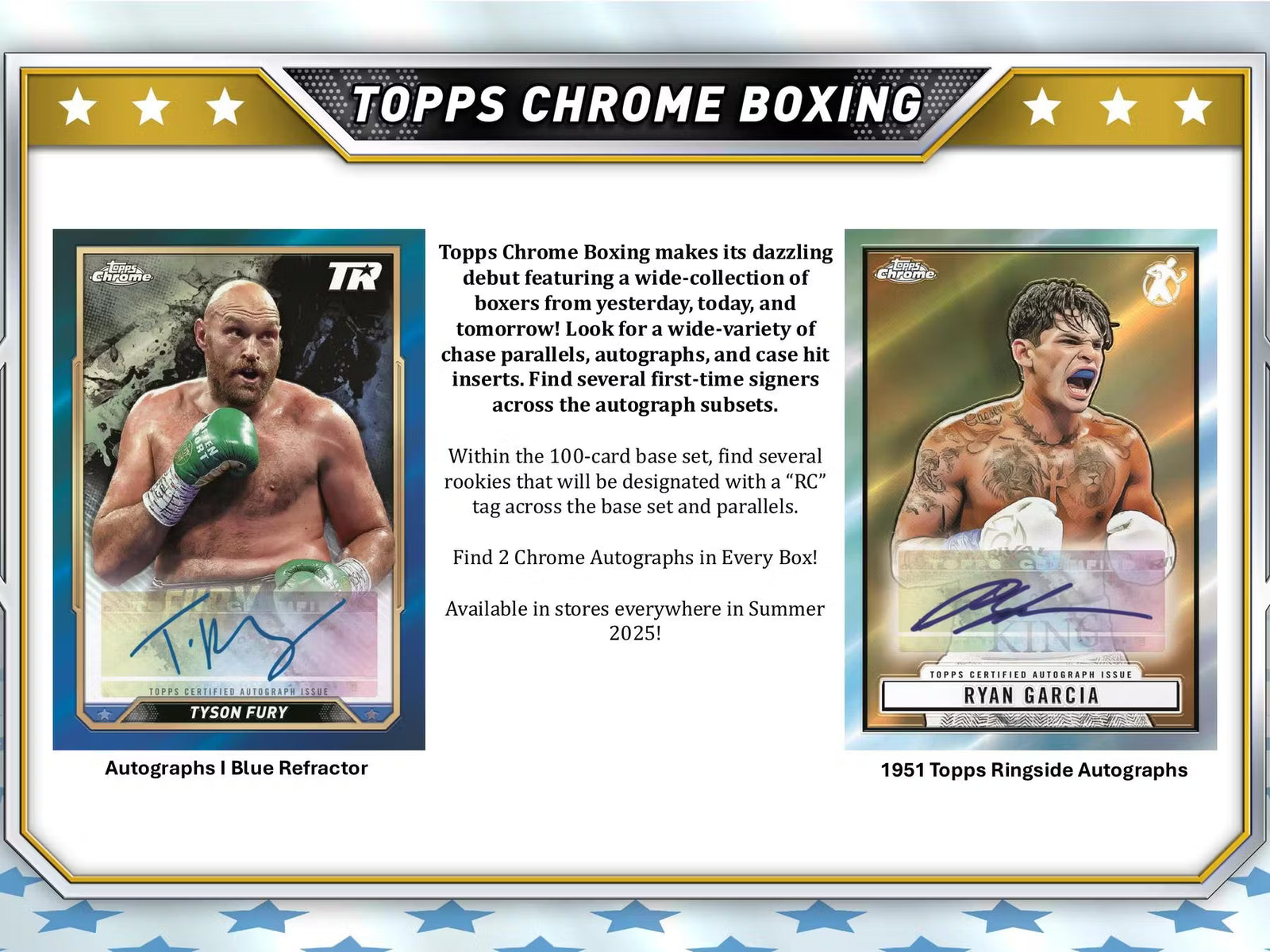 2024 Topps Chrome Boxing Hobby Trading Cards