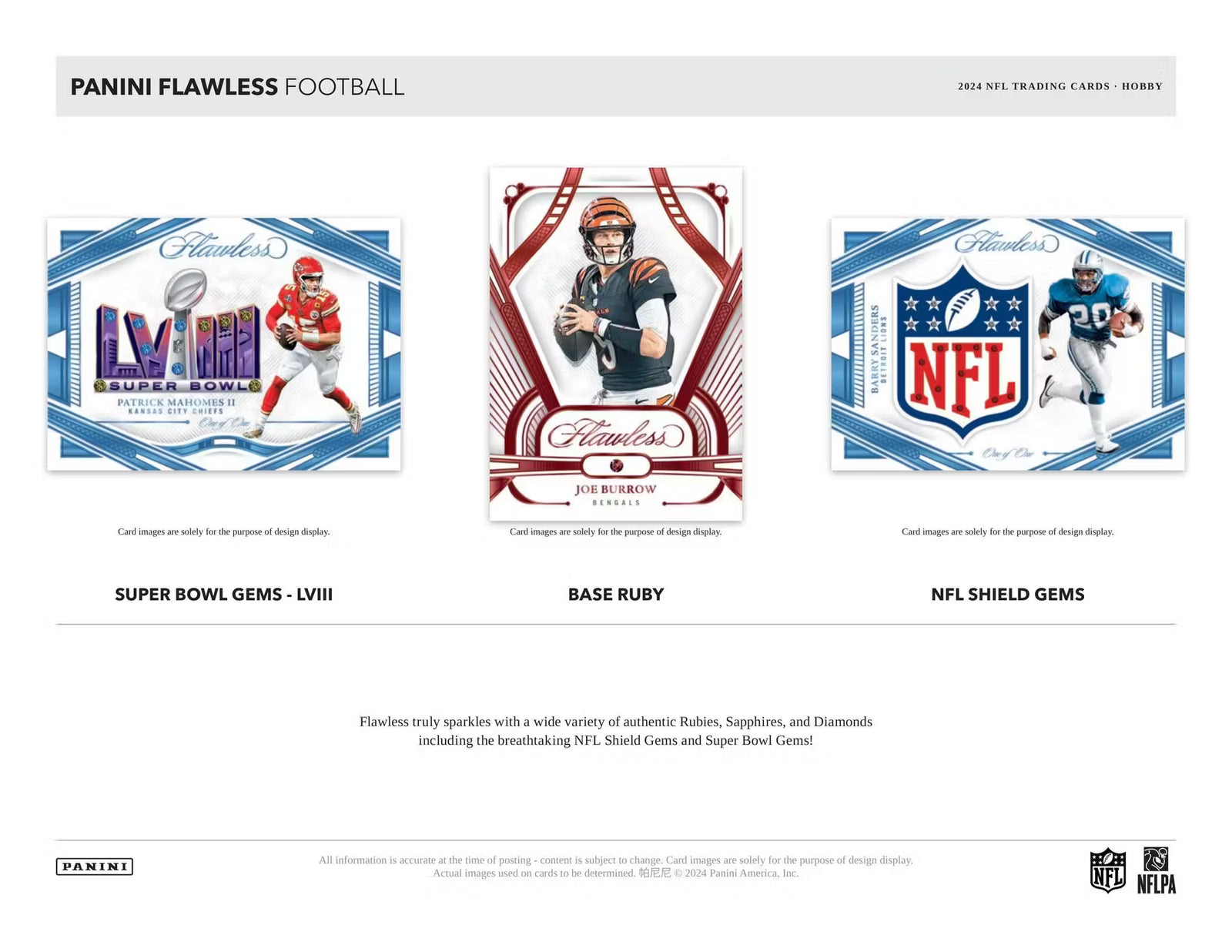 2024 Panini Flawless Football Hobby Trading Cards