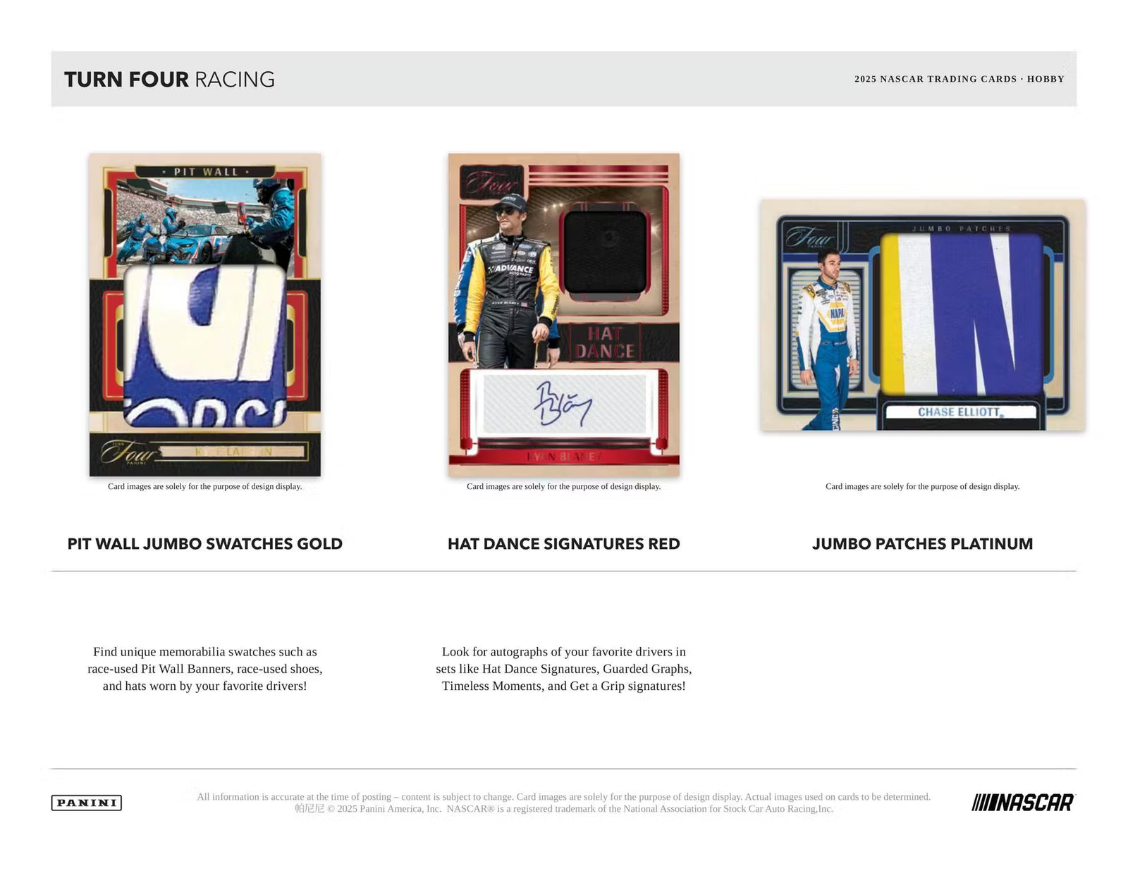 2025 Panini Turn Four Racing Hobby Trading Cards