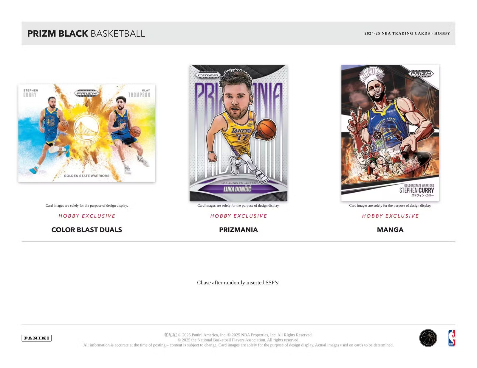2024-25 Panini Prizm Black Basketball Hobby Trading Cards
