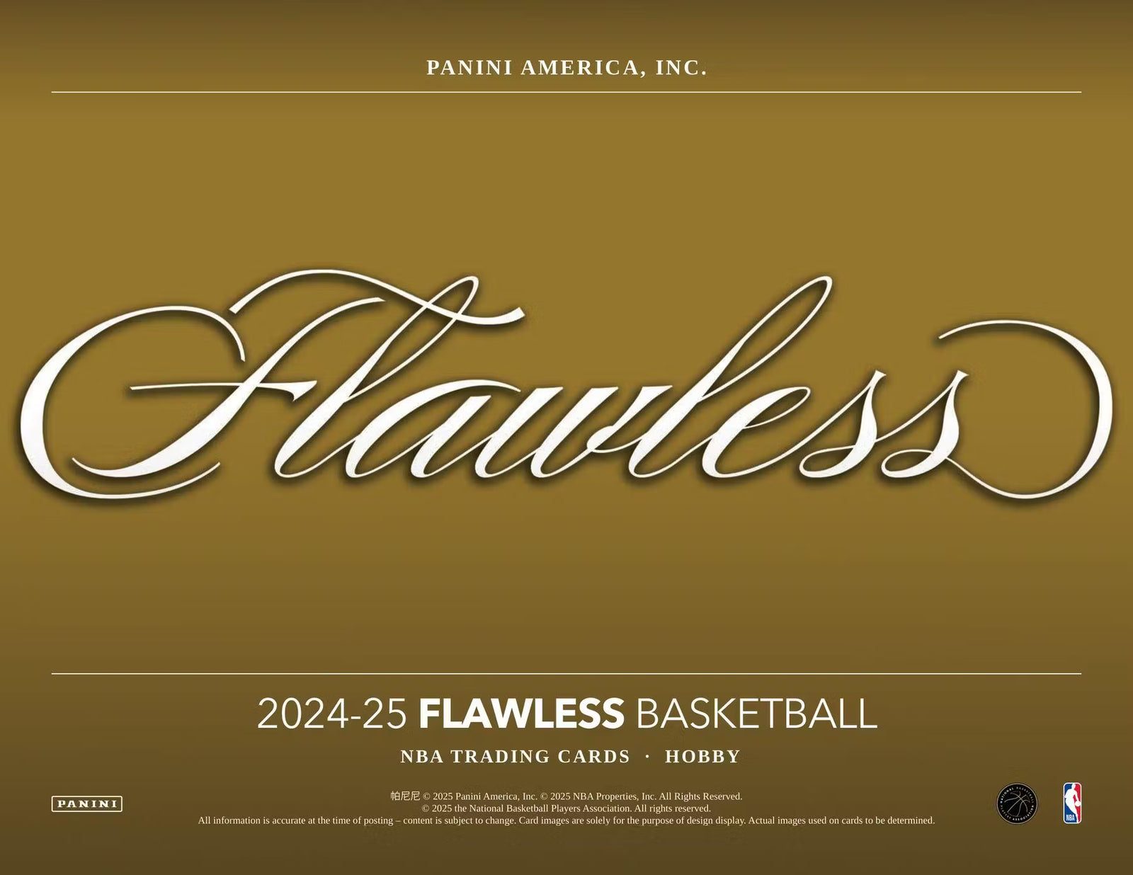 2024-25 Panini Flawless Basketball Hobby Trading Cards