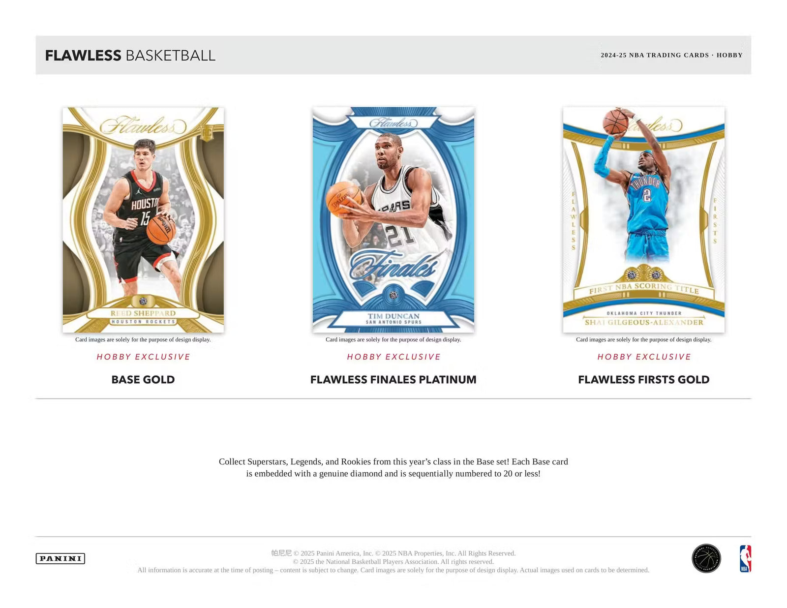 2024-25 Panini Flawless Basketball Hobby Trading Cards