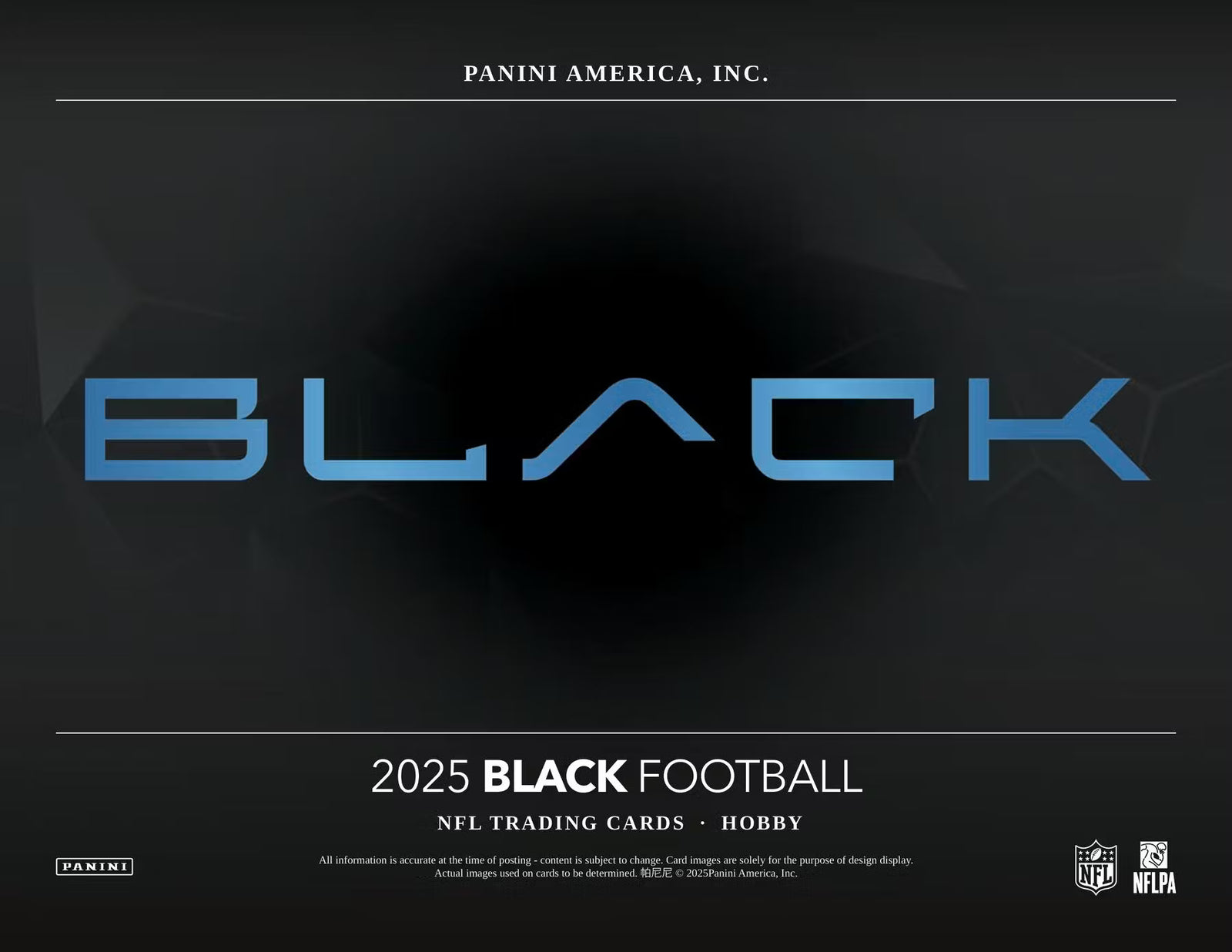 2025 Panini Black Football FOTL Trading Cards