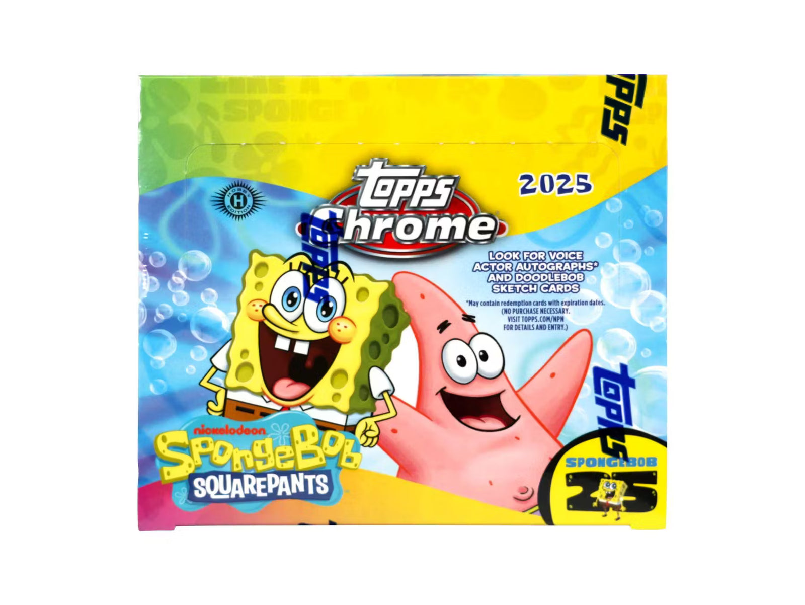 2025 Topps Chrome Spongebob Squarepants 25th Anniversary Hobby Trading Cards