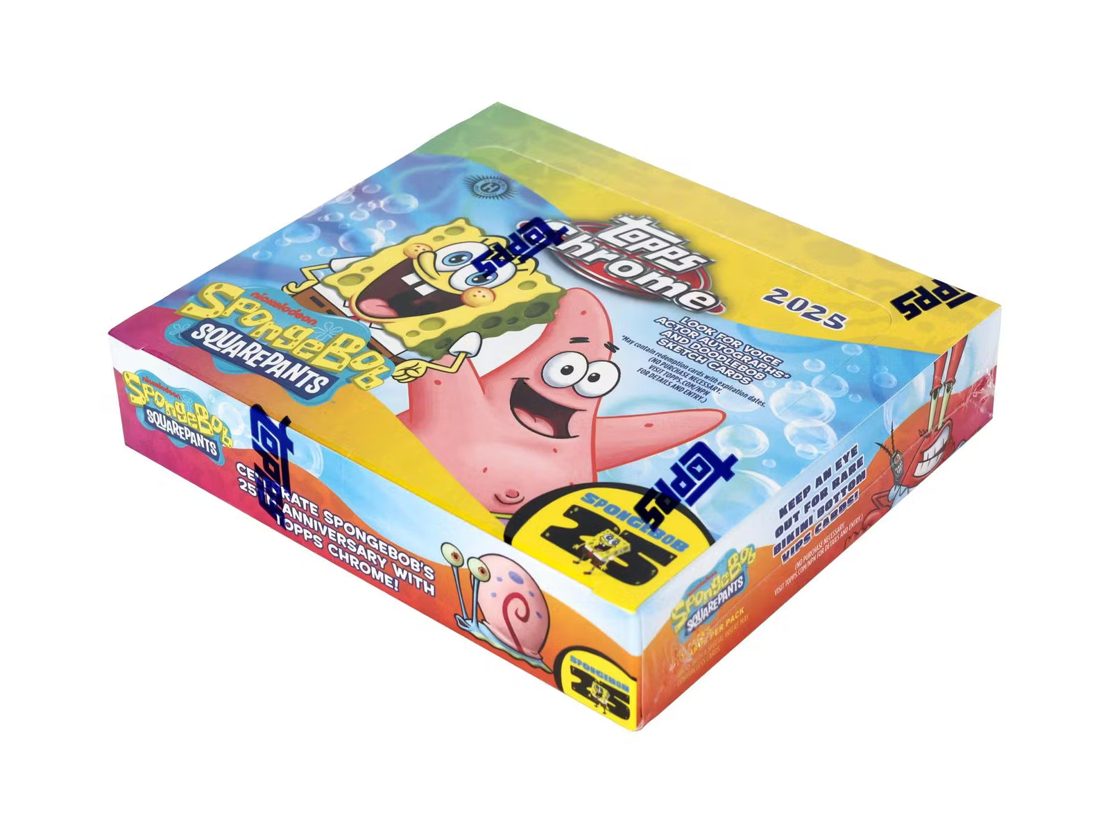 2025 Topps Chrome Spongebob Squarepants 25th Anniversary Hobby Trading Cards