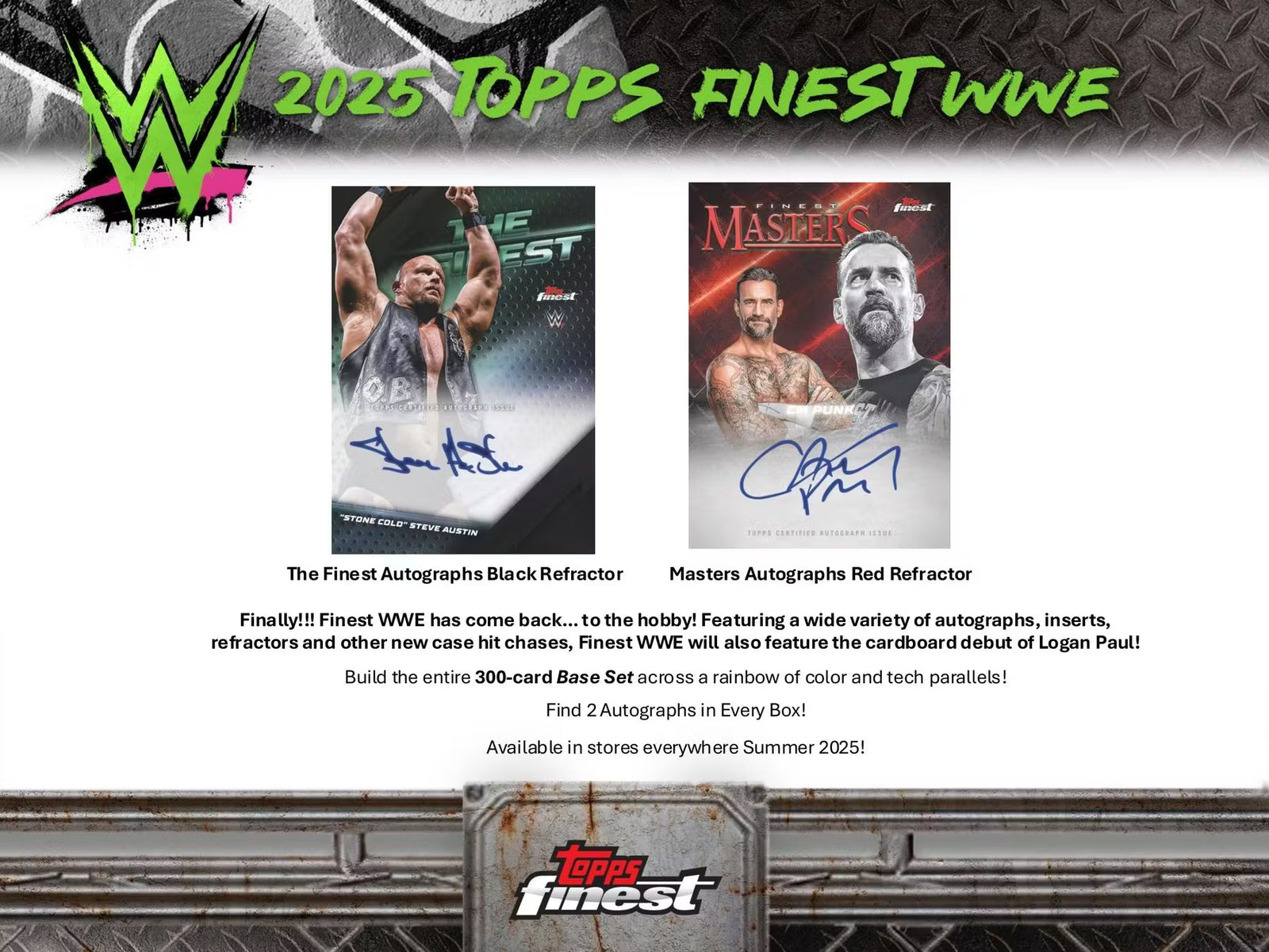 2025 Topps Finest WWE Hobby Trading Cards