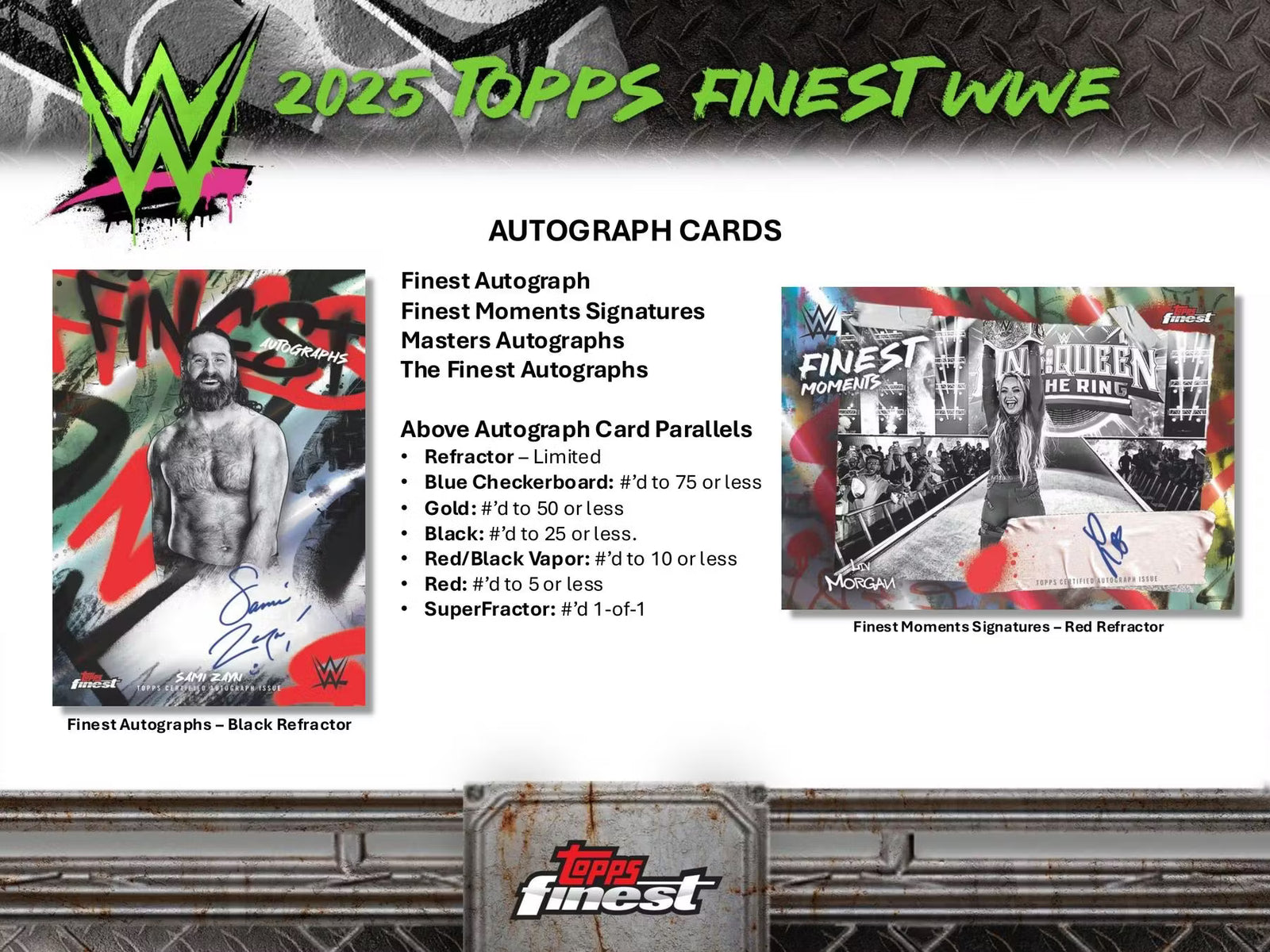 2025 Topps Finest WWE Hobby Trading Cards
