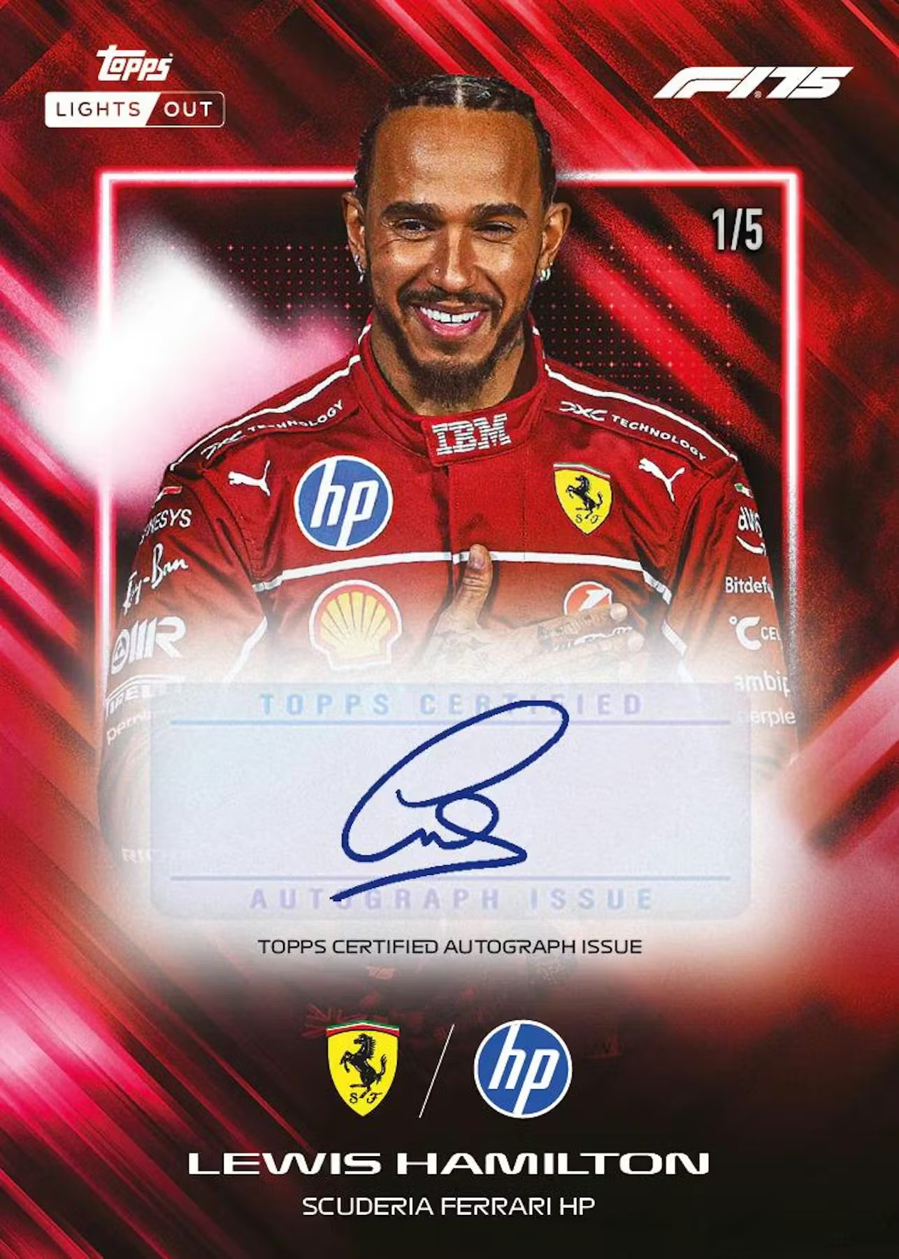 2025 Topps Lights Out Formula 1 F1 Trading Cards