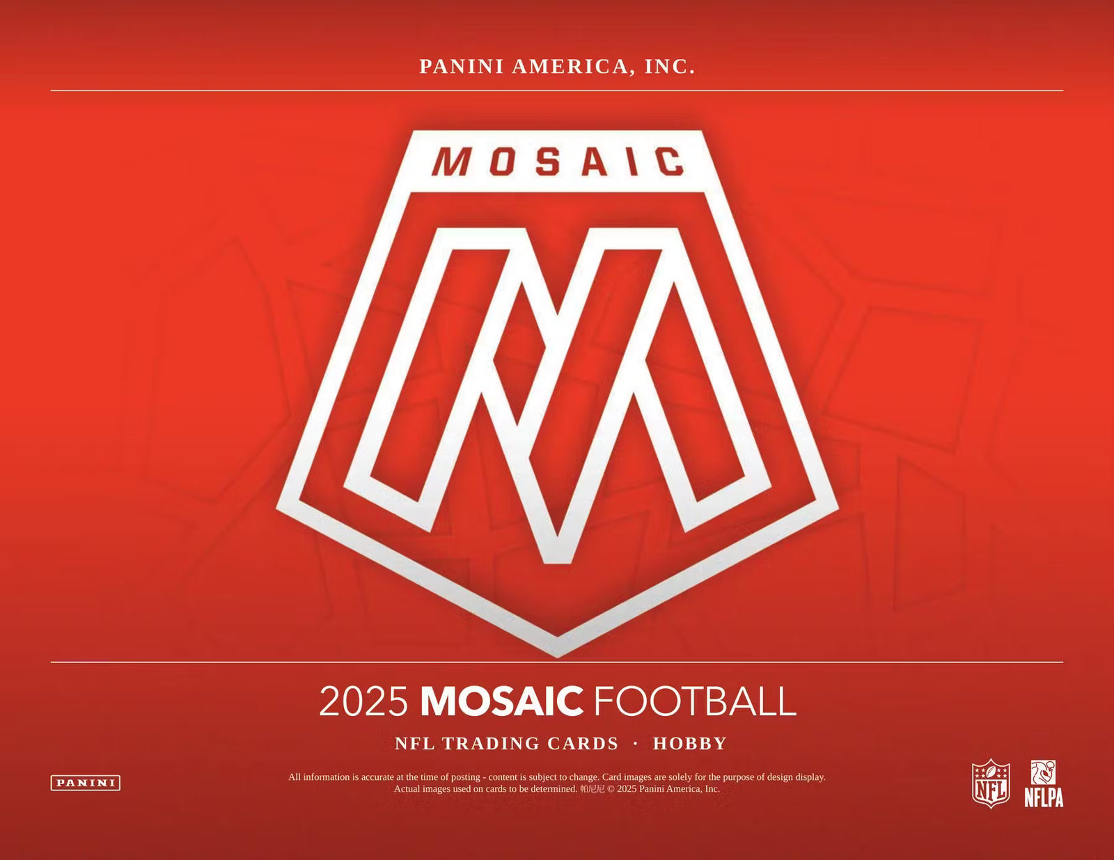 2025 Panini Mosaic Football FOTL Trading Cards