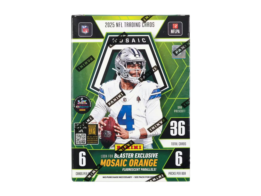 2025 Panini Mosaic Football Blaster Trading Cards