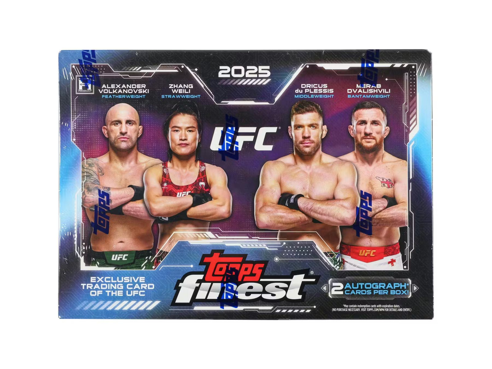 2025 Topps Finest UFC Hobby Trading Cards