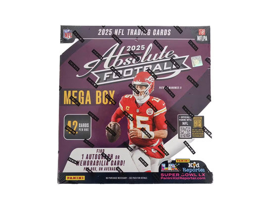 2025 Panini Absolute Football Mega Black Parallels Trading Cards