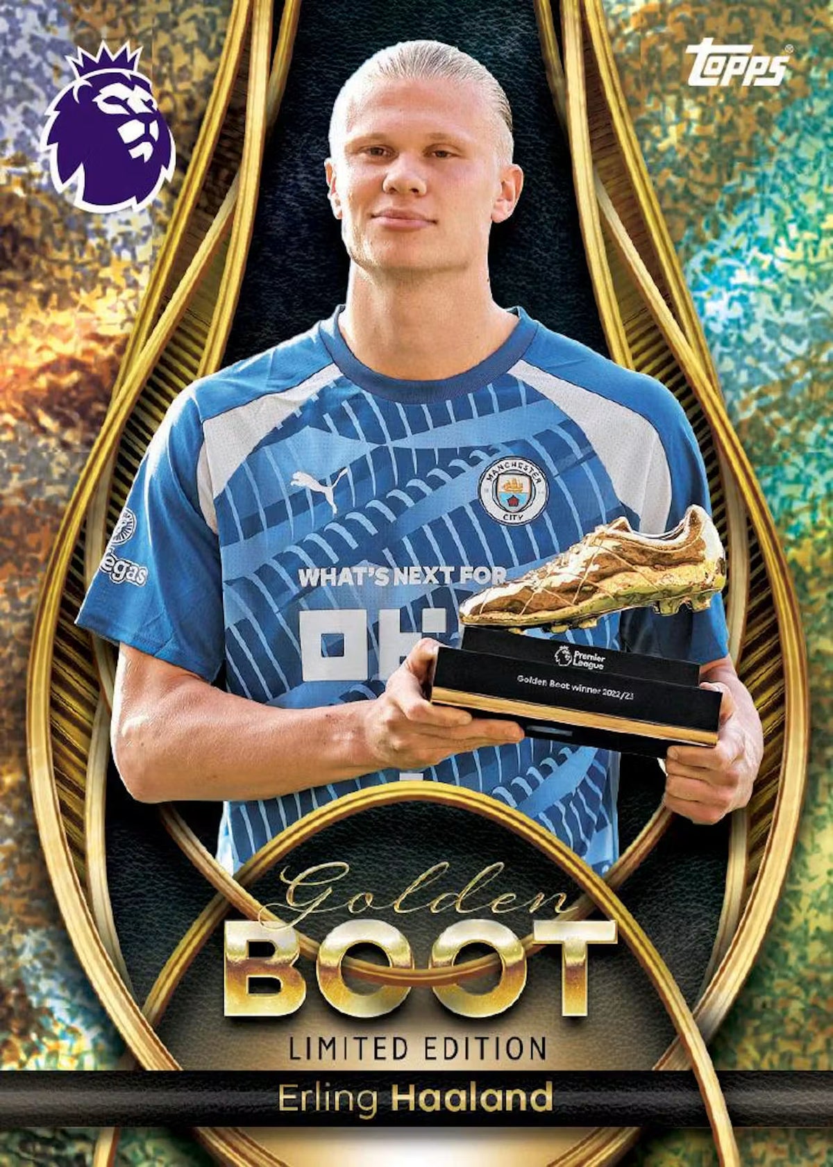 2025-26 Topps Premier League EPL Debut Edition Golden Boot Soccer Tin Trading Cards LV