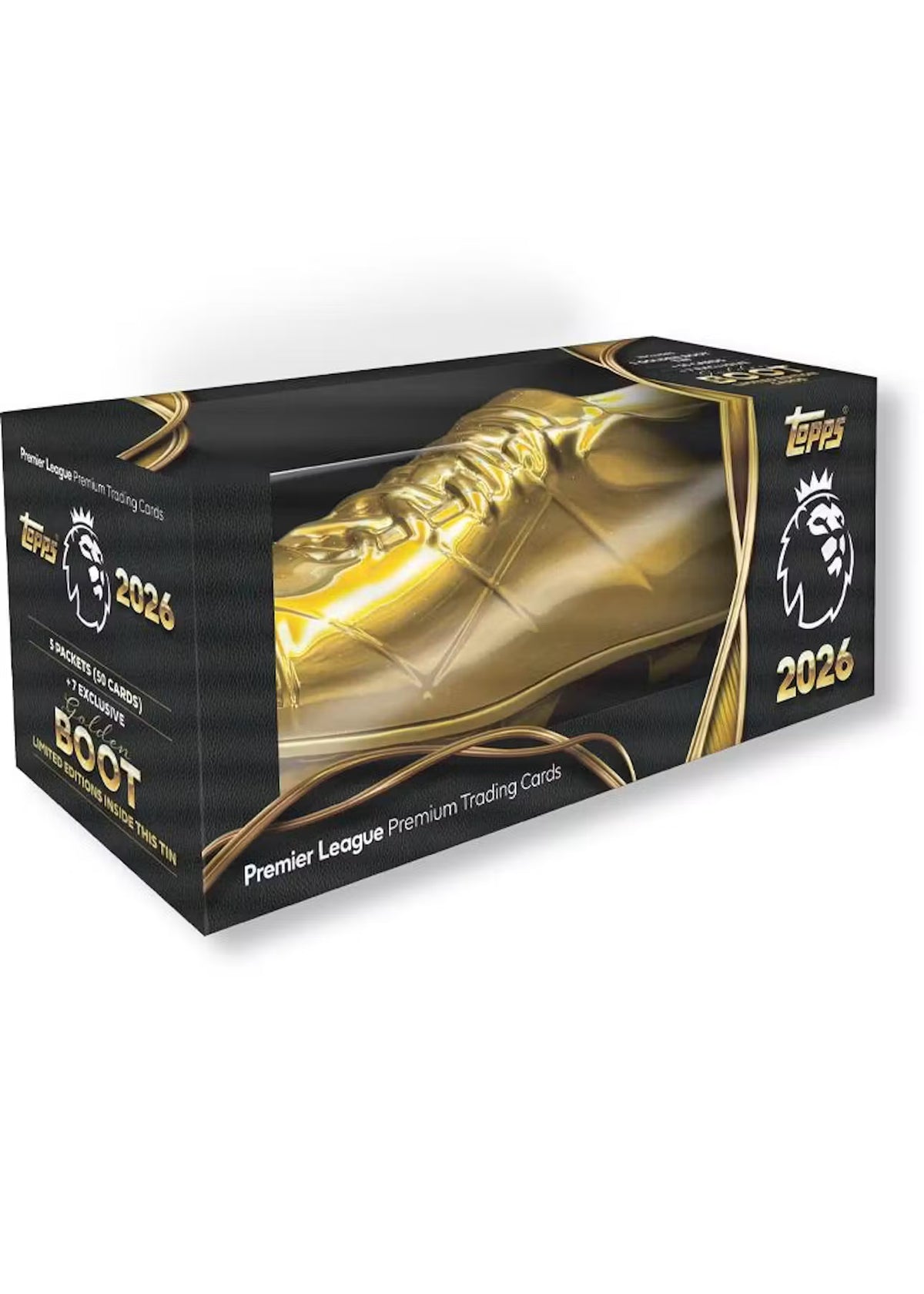 2025-26 Topps Premier League EPL Debut Edition Golden Boot Soccer Tin Trading Cards LV